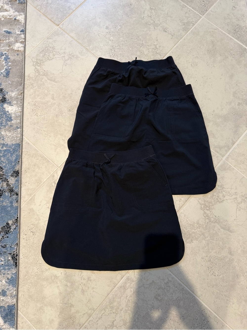 Izod Black Girls' Pull-On Skort Trio - Casual A-Line Style size 14